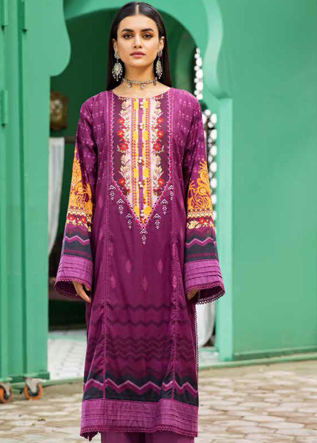 Ittehad Textiles Printed Lawn Unstitched Kurti ITD22K DP-S1-2207 - Summer Collection