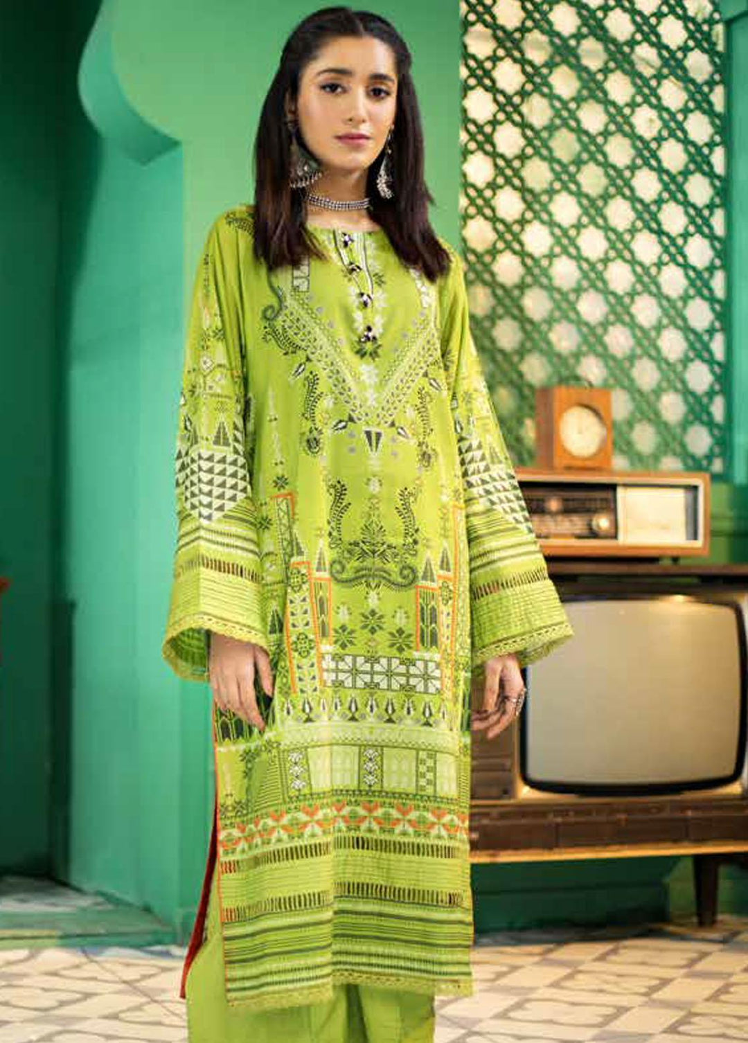 Ittehad Textiles Printed Lawn Unstitched Kurti ITD22K DP-S1-2210 - Summer Collection