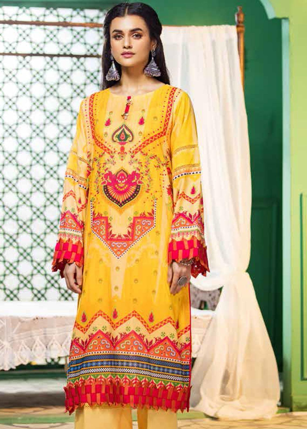 Ittehad Textiles Printed Lawn Unstitched Kurti ITD22K DP-S1-2215 - Summer Collection