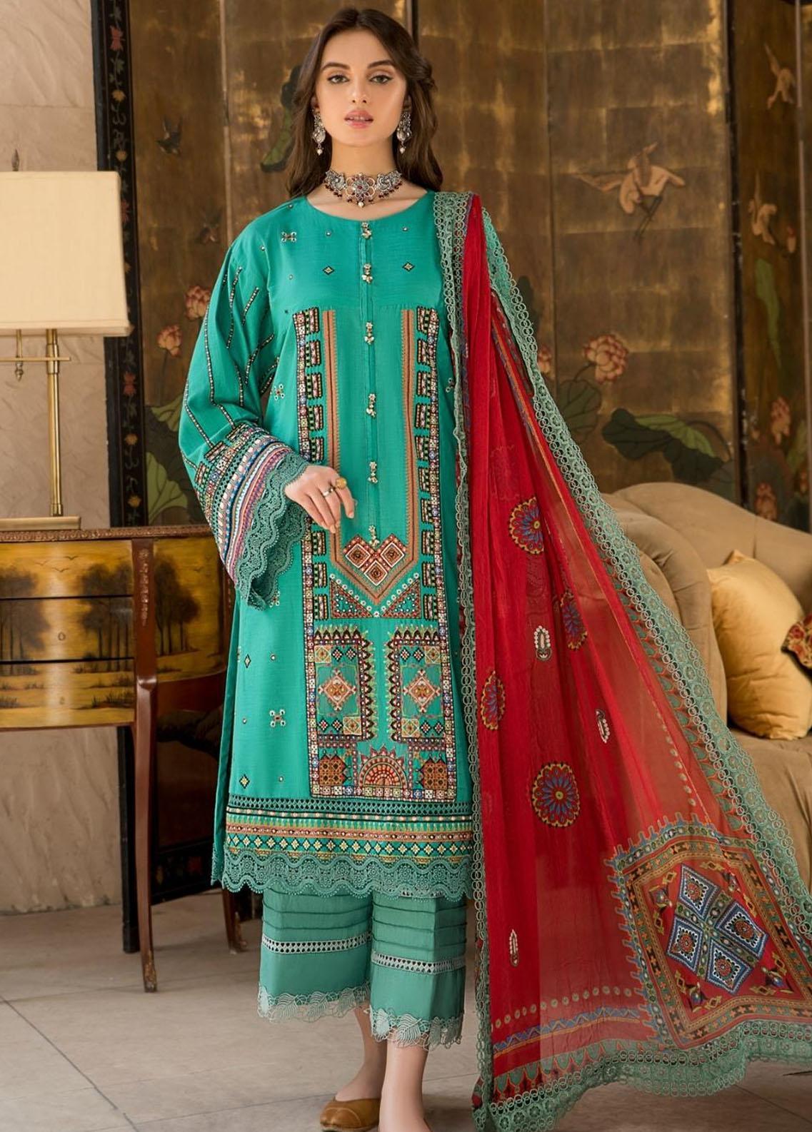 Ittehad Textiles Embroidered Lawn Suits Unstitched 3 Piece ITD22S LF-EP3-2239 - Summer Collection main image 0