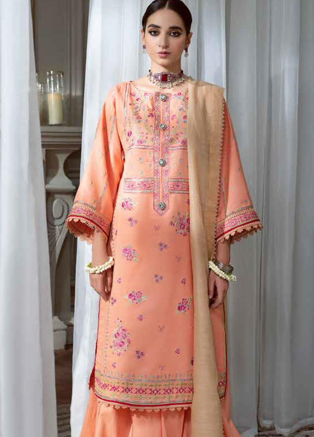 Ittehad Textiles Embroidered Lawn Suits Unstitched 3 Piece ITD22S LF-EP3-2229 - Summer Collection