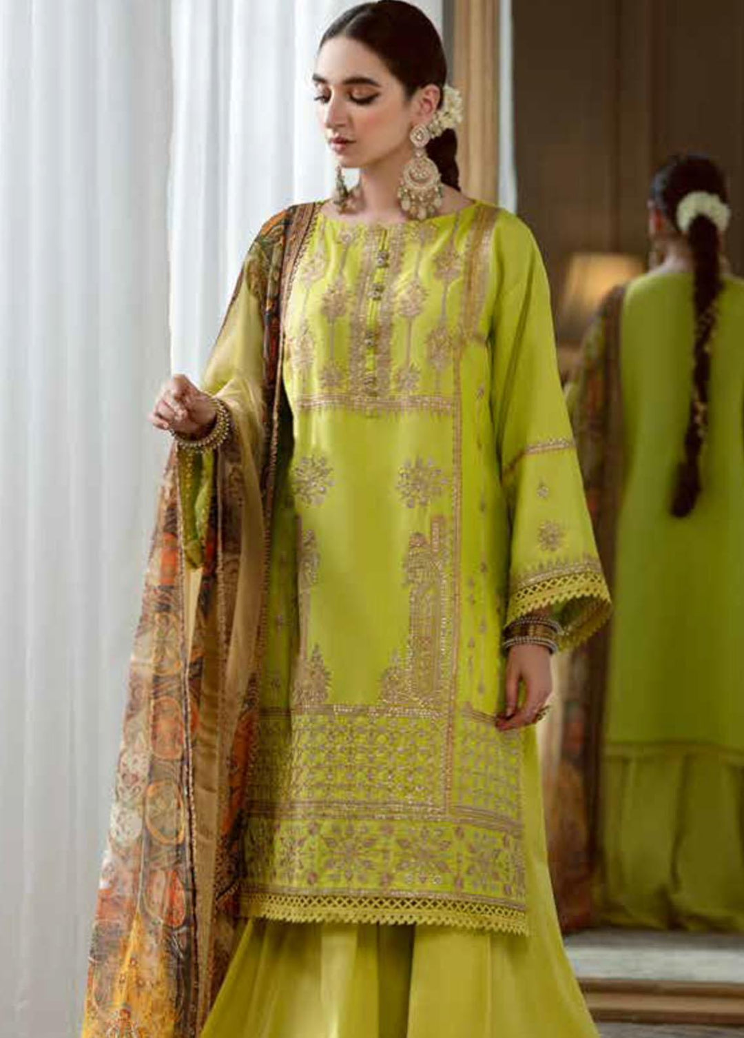 Ittehad Textiles Embroidered Lawn Suits Unstitched 3 Piece ITD22S LF-EP3-2241 - Summer Collection