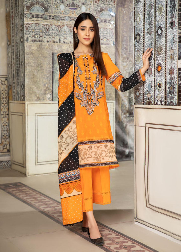 Ittehad Textiles Embroidered Lawn Suits Unstitched 3 Piece IT22SL-2 LF-EB2-2213 - Summer Collection