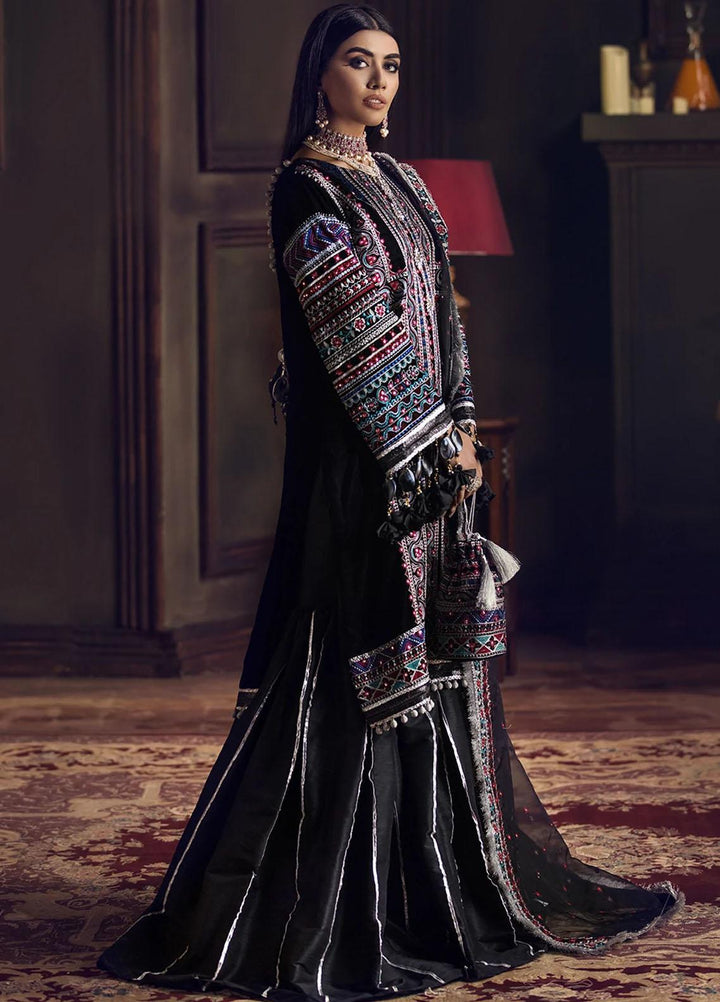 Ittehad Textiles Embroidered Velvet Suits Unstitched 3 Piece IT21WC GUL-E-AFASHAN - Wedding Collection