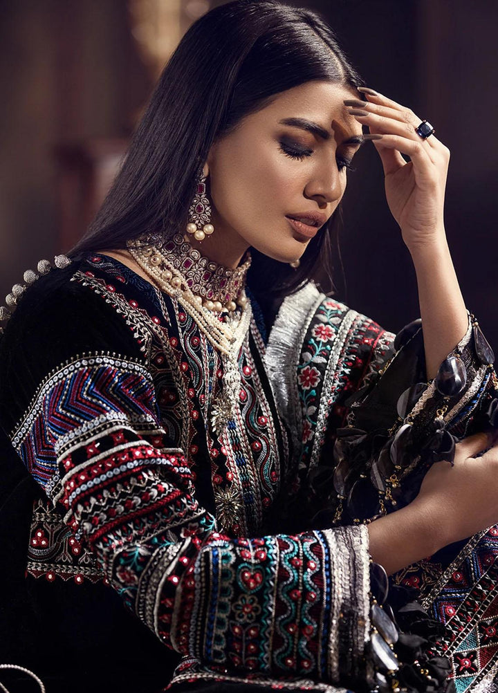 Ittehad Textiles Embroidered Velvet Suits Unstitched 3 Piece IT21WC GUL-E-AFASHAN - Wedding Collection