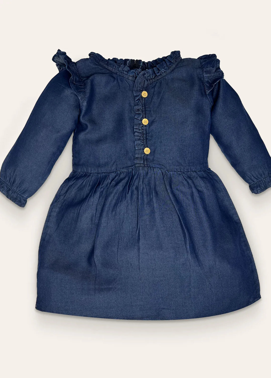 Ixample Pret Casual Cotton Dark Blue Denim Dress