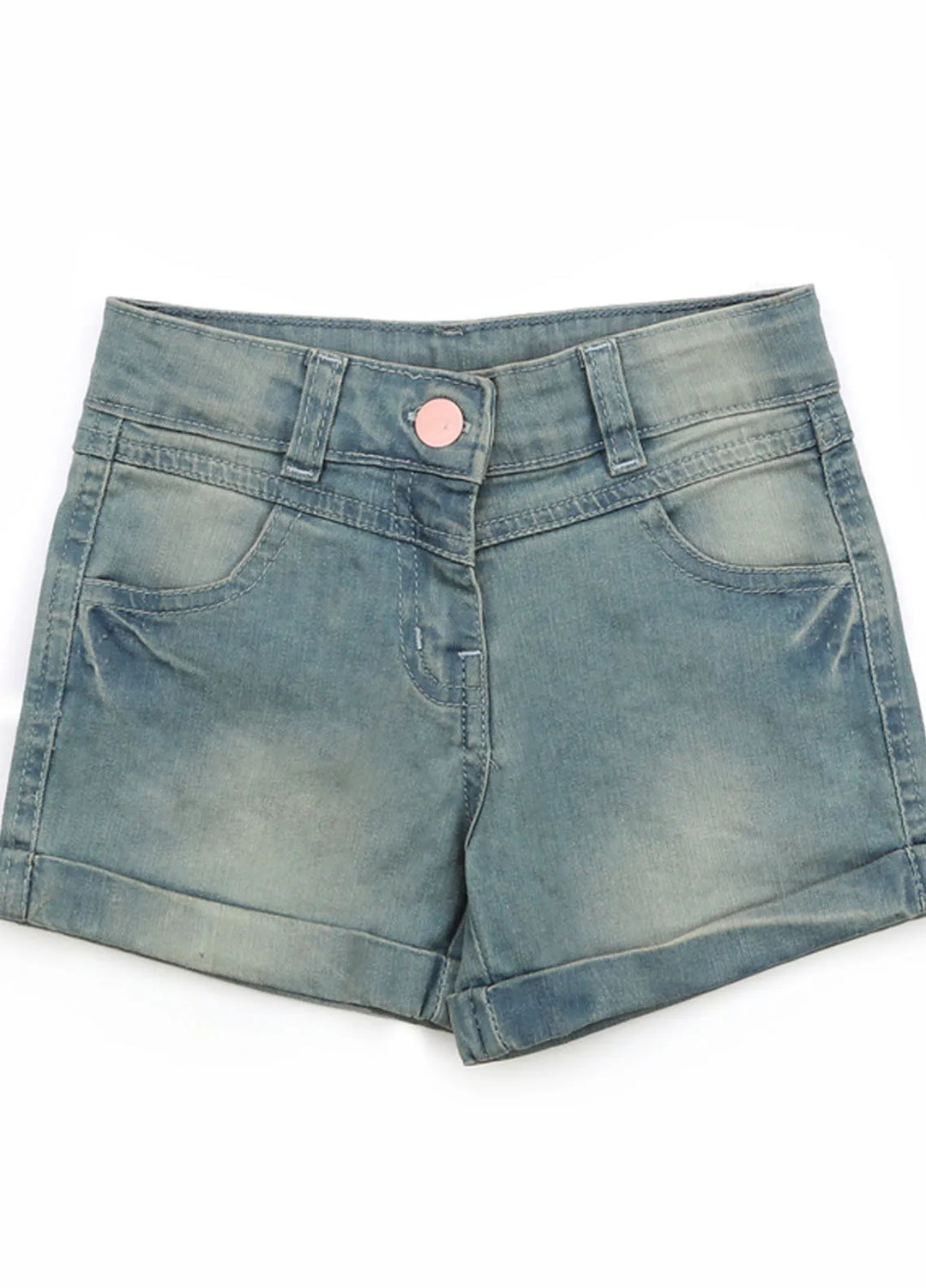 Ixample Pret Casual Denim Girls Blue Denim Shorts