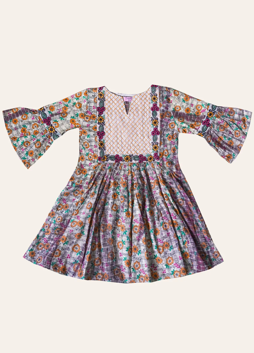 Ixample Pret Embroidered Cotton Floral Embroidered Ethnic Kurti