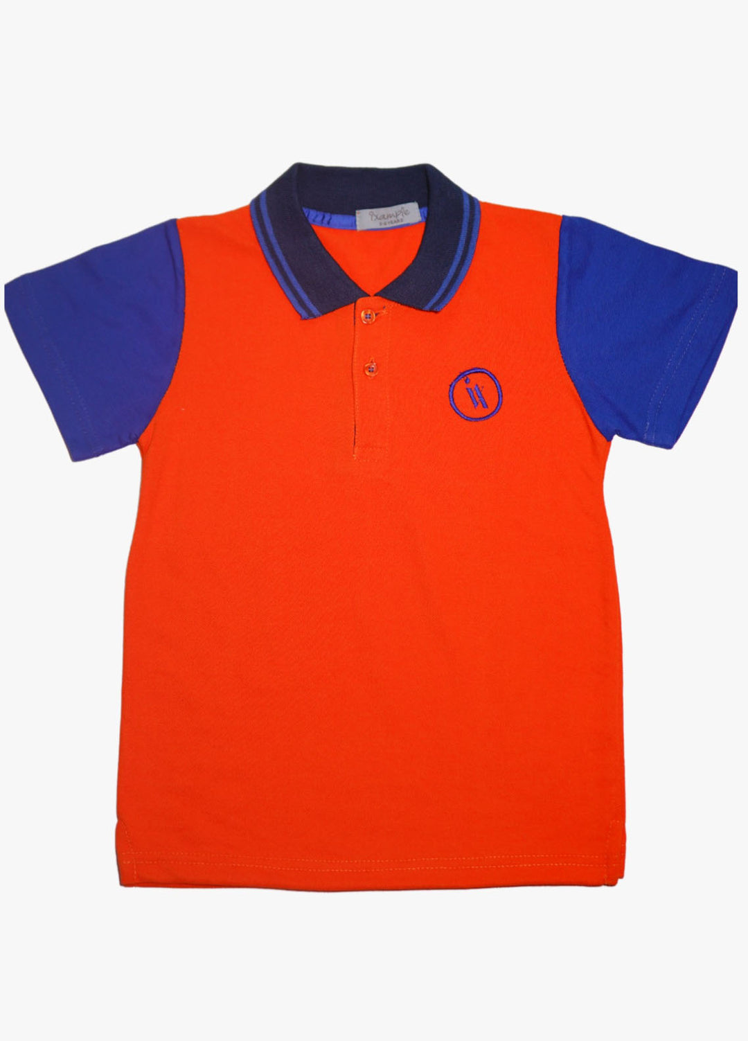 Ixample Pret Embroidered Pique 1 Piece Orange IX Polo