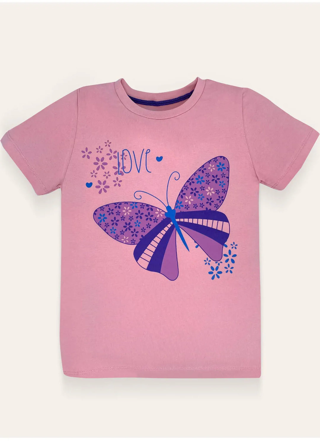 Ixample Pret Printed Cotton Jersey Butterfly Print T-Shirt