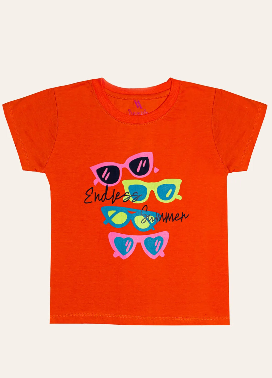 Ixample Pret Printed Cotton Jersey Orange Endless Summer Tee