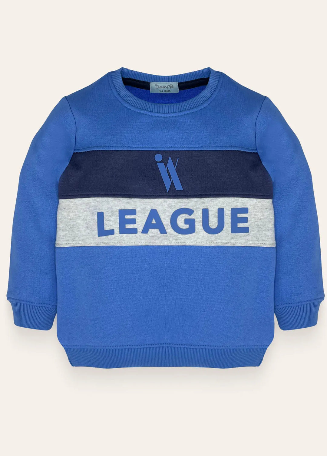 Ixample Pret Printed Fleece 1 Piece Blue IX League Sweatshirt