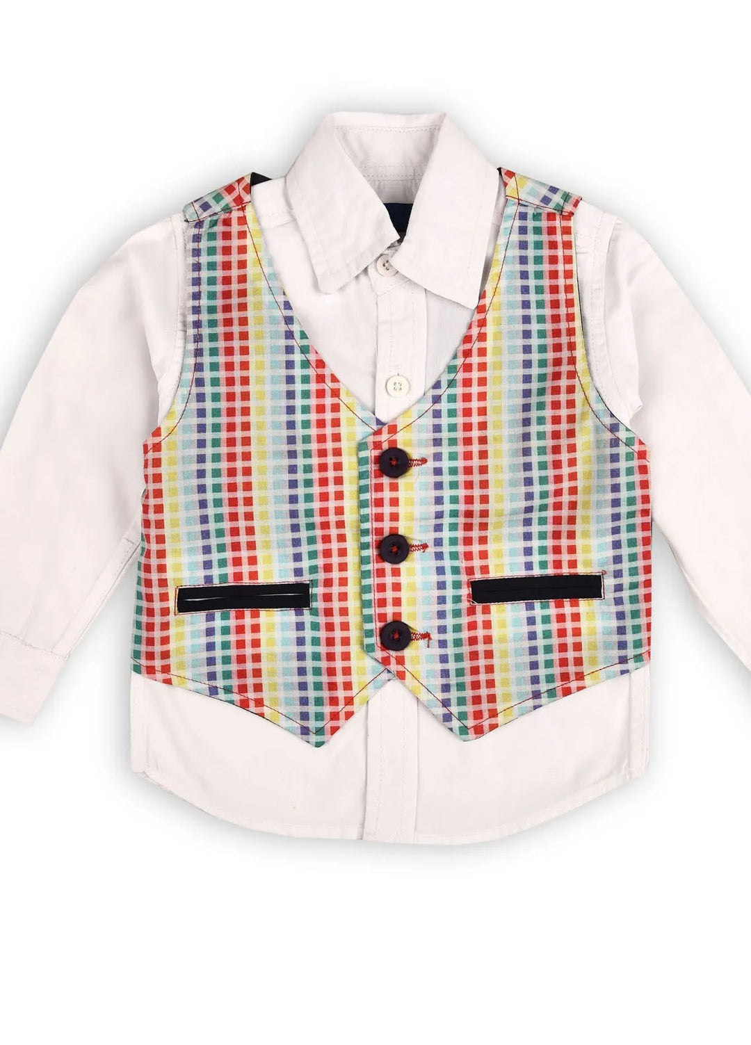 Ixample Pret Vest Multi Colored Suit Vest
