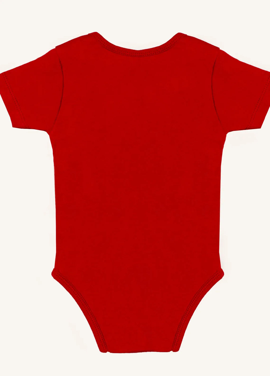 Ixample Printed Cotton Jersey Baby Red Short Sleeve Body Suit