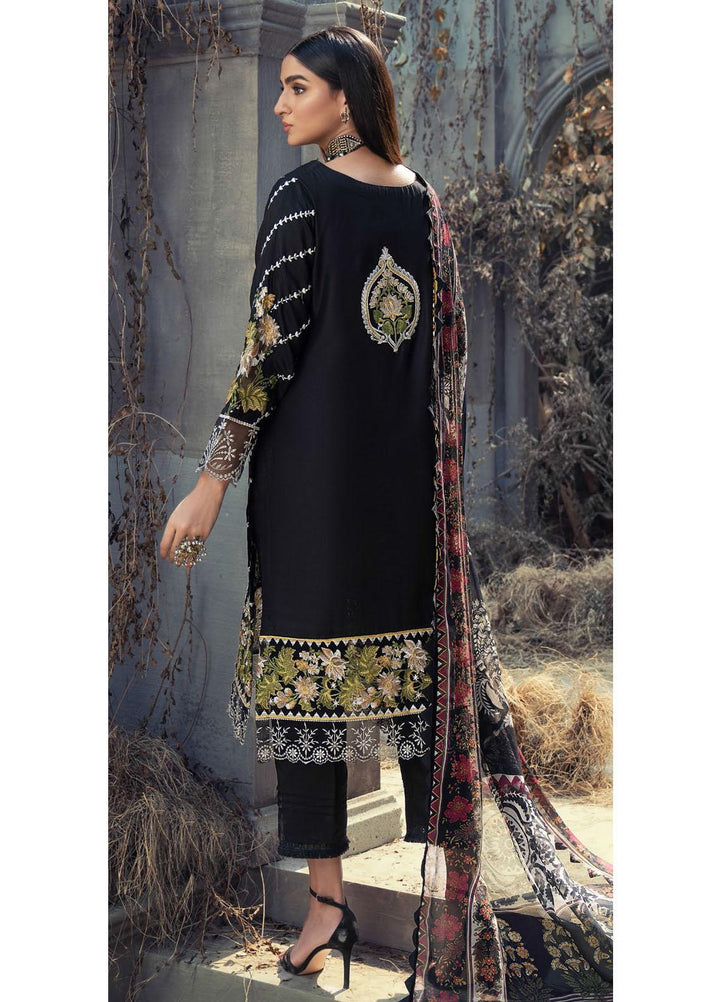 IZA-NUR by Resham Ghar Embroidered Dull Silk Suits Unstitched 3 Piece RG21IZN RGDS-03 - Festive Collection