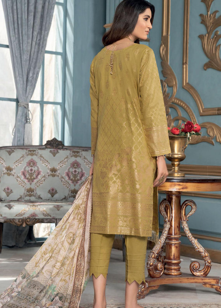 IZA-NUR by Resham Ghar Embroidered Jacquard Lawn Suits Unstitched 3 Piece RG22ZLE INLE-05 - Luxury Collection