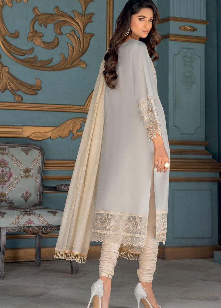 IZA-NUR by Resham Ghar Embroidered Missouri Suits Unstitched 3 Piece RG22ZLE INLE-07 - Luxury Collection