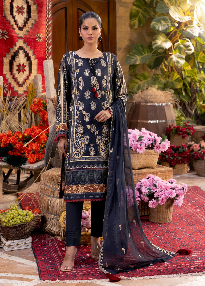 Izel by Salitex Embroidered Cambric Suits Unstitched 3 Piece SUNW6PE007UT - Fall Collection