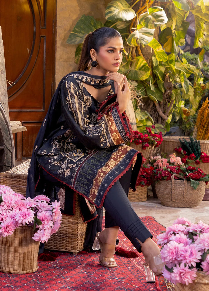 Izel by Salitex Embroidered Cambric Suits Unstitched 3 Piece SUNW6PE007UT - Fall Collection