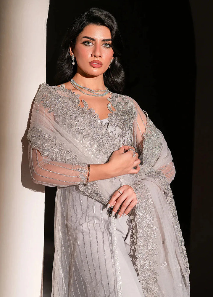 Izel Pret Embroidered Net 3 Piece Suit SLC-005-Aura