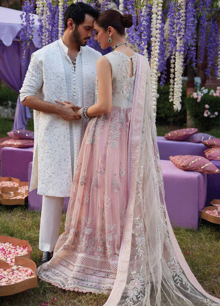 Izhar By Mushq Embroidered Chiffon Suits Unstitched 4 Piece MQ23IZ MCH-07 Mishaal - Luxury Collection