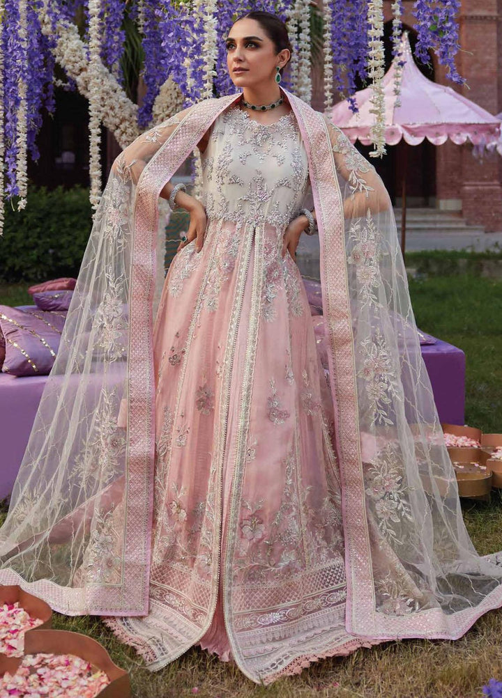 Izhar By Mushq Embroidered Chiffon Suits Unstitched 4 Piece MQ23IZ MCH-07 Mishaal - Luxury Collection