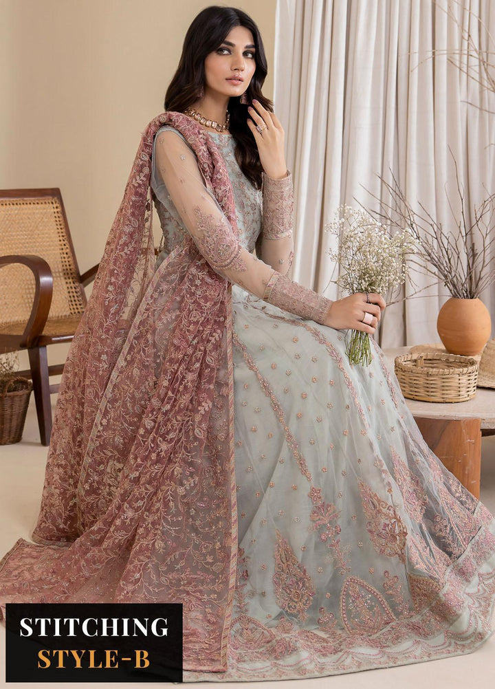 Iznik Embroidered Net Suits Unstitched 3 Piece IZ23CH CC-27 Aryanaa - Luxury Collection