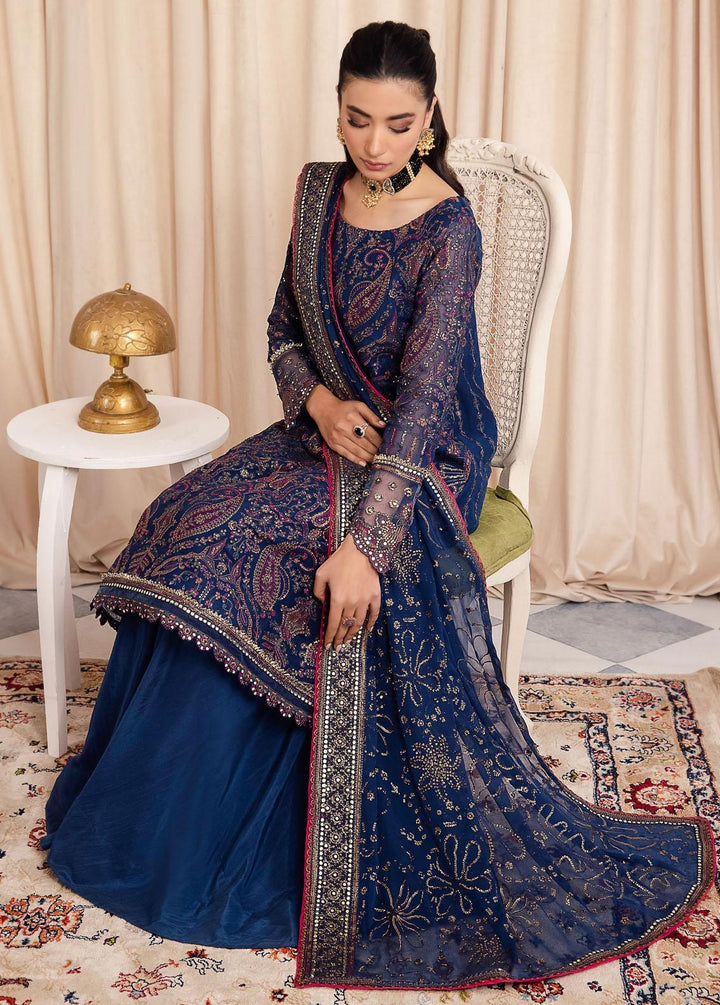 Iznik Embroidered Chiffon Suits Unstitched 3 Piece IZ24 CC 34 Ashah - Luxury Collection