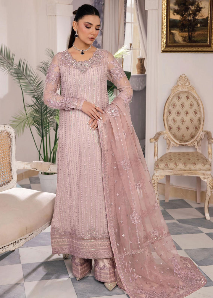 Iznik Embroidered Net Suits Unstitched 3 Piece IZ24 CC 39 Bareen - Luxury Collection