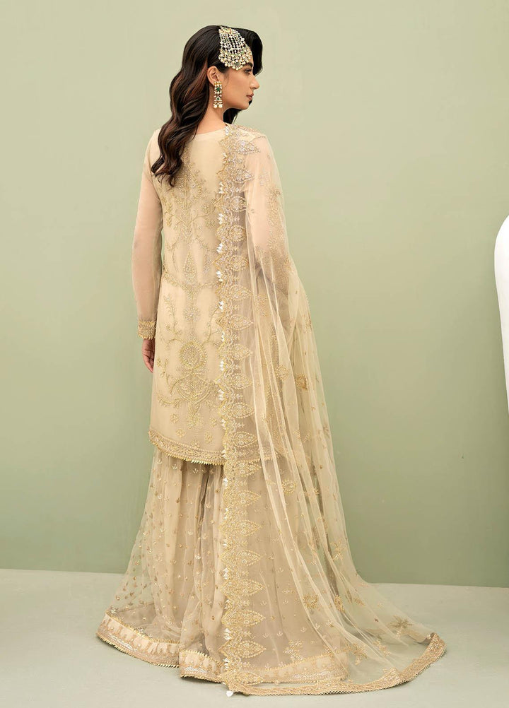 Iznik Embroidered Chiffon Suits Unstitched 3 Piece IZ23C CC 03 Hannah - luxury Collection