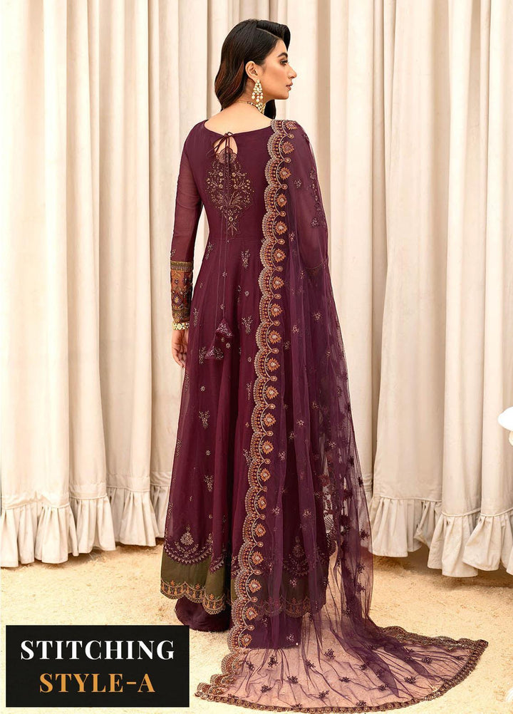 Iznik Embroidered Chiffon Suits Unstitched 3 Piece IZ23C CC 04 Anais - luxury Collection