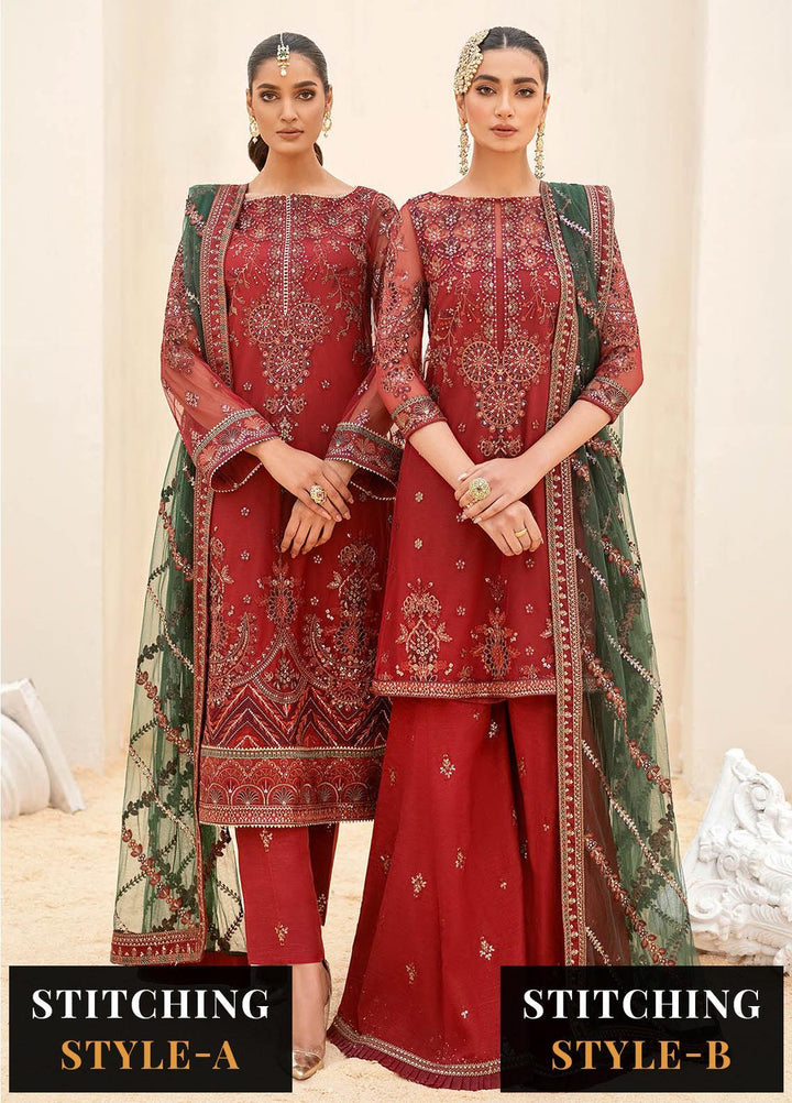 Iznik Embroidered Net Suits Unstitched 3 Piece IZ23C CC 06 Saisa - luxury Collection