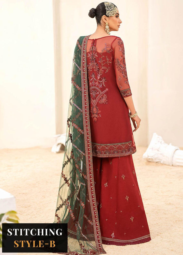 Iznik Embroidered Net Suits Unstitched 3 Piece IZ23C CC 06 Saisa - luxury Collection