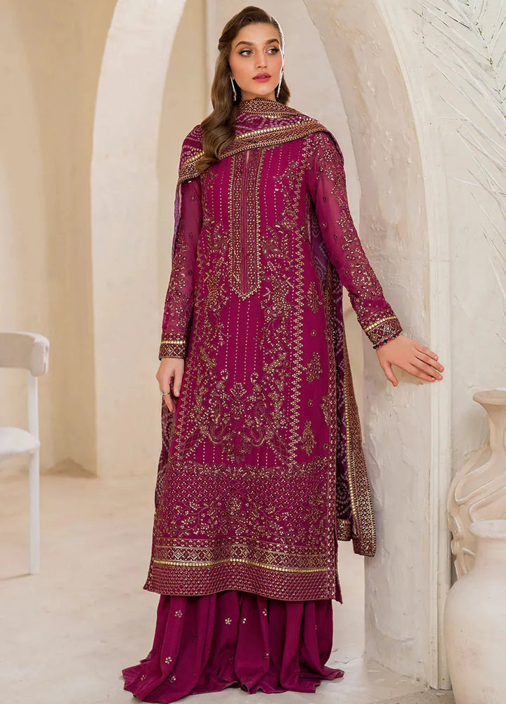 Iznik Embroidered Chiffon Suits Unstitched 3 Piece IZ24CC CC-45 - Luxury Collection