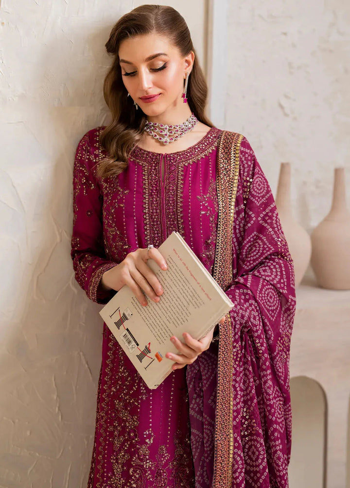 Iznik Embroidered Chiffon Suits Unstitched 3 Piece IZ24CC CC-45 - Luxury Collection