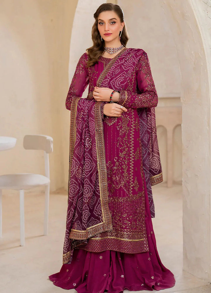 Iznik Embroidered Chiffon Suits Unstitched 3 Piece IZ24CC CC-45 - Luxury Collection