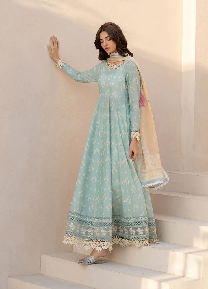 Iznik Embroidered Lawn Suit Unstitched 3 Piece IZ25FE EFL-06 - Summer Collection