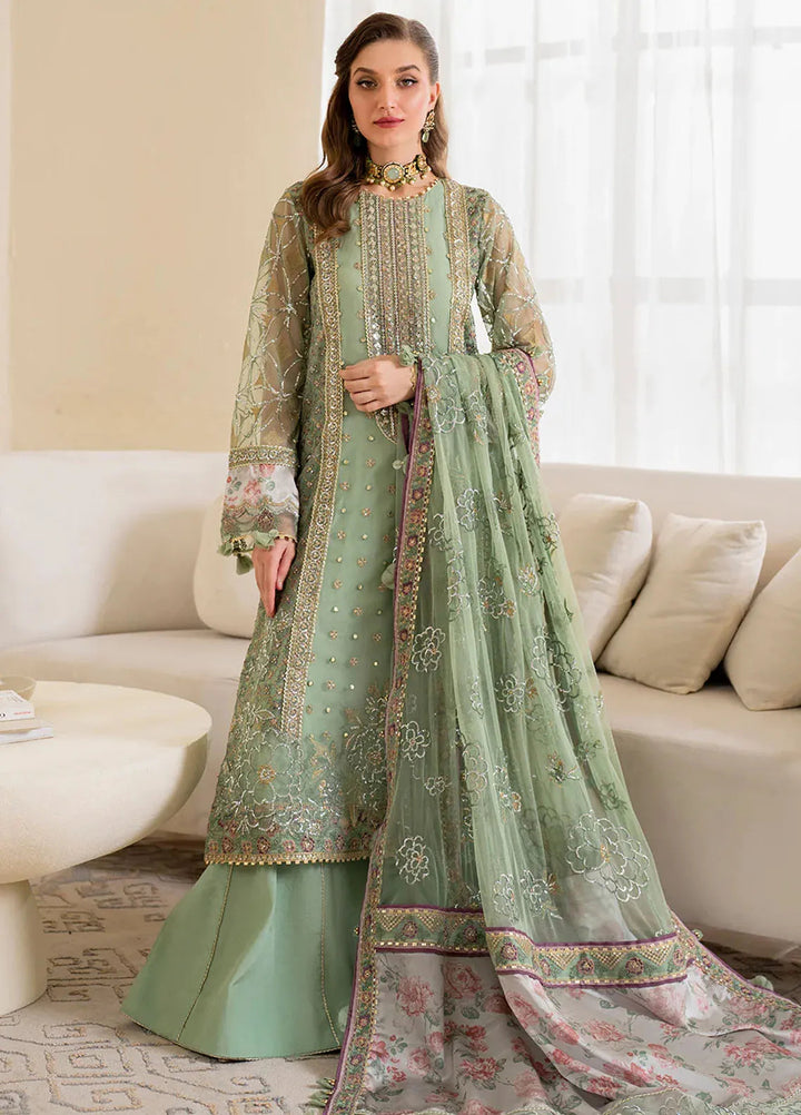 Iznik Embroidered Net Suits Unstitched 3 Piece IZ24CC CC-41 - Luxury Collection
