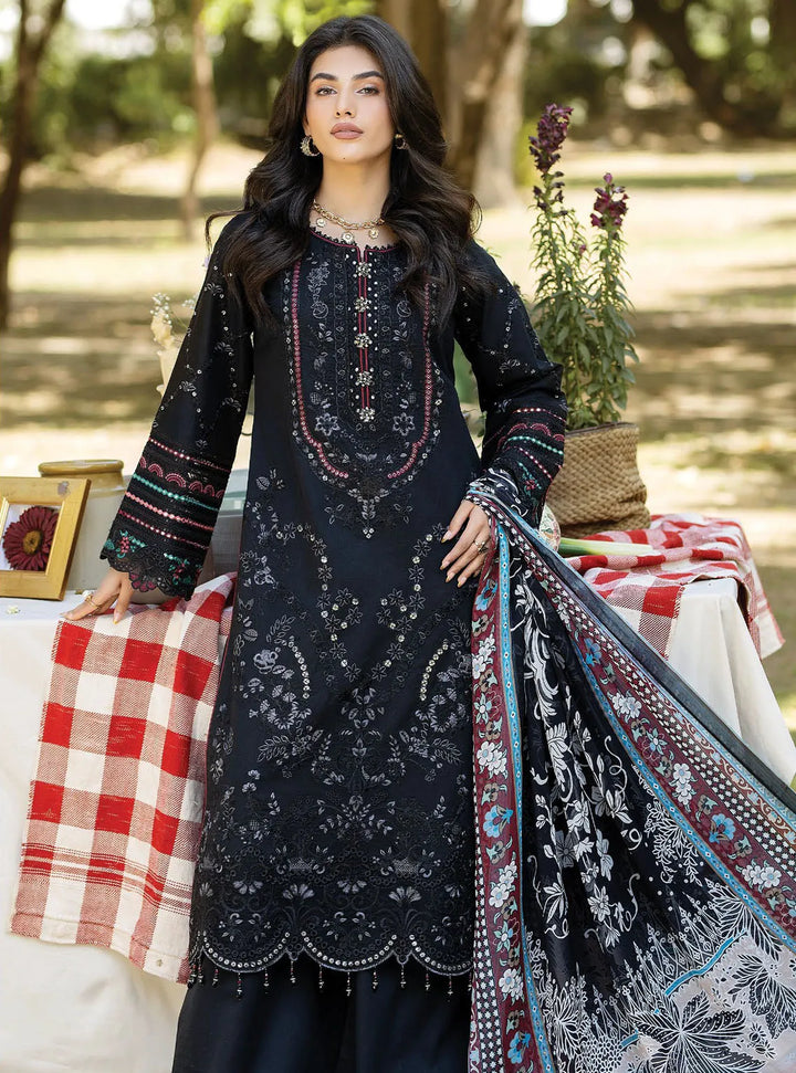 Jaan-E-Adaa By Imrozia Premium Embroidered Lawn Suit Unstitched 3 Piece IMP24J IPL-04 Nazakat - Summer Collection