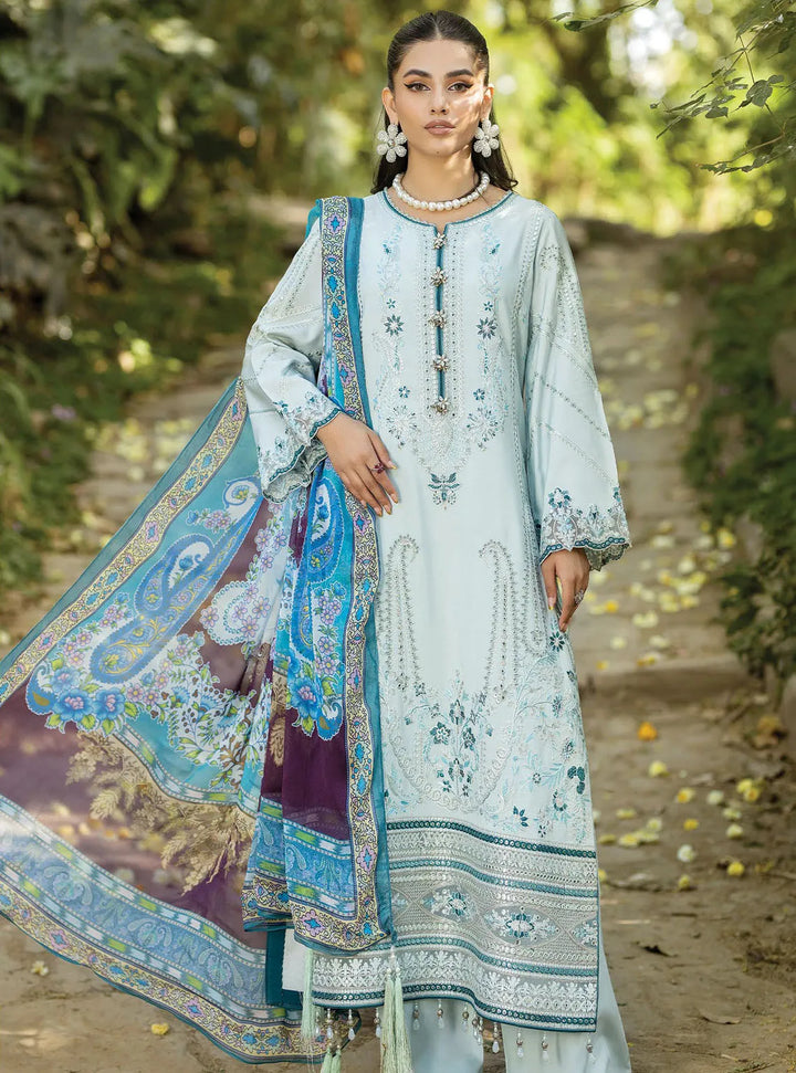 Jaan-E-Adaa By Imrozia Premium Embroidered Lawn Suit Unstitched 3 Piece IMP24J IPL-07 Zarafat - Summer Collection