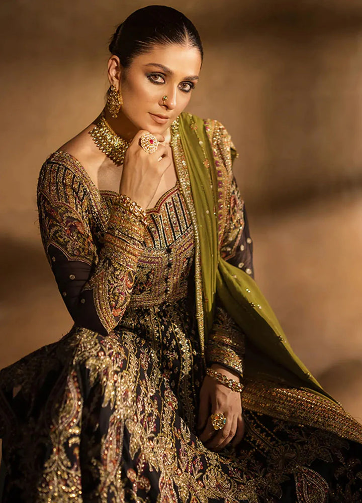 Jahan By Erum Khan Embroidered Chiffon Suit Unstitched 3 Piece EK24JV3 Leela - Formals Collection