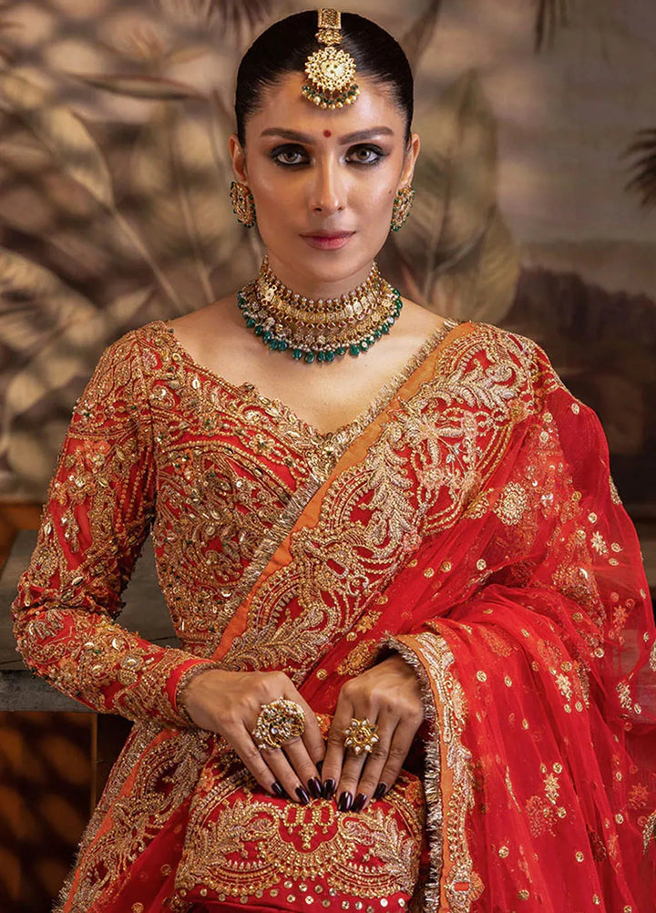 Jahan By Erum Khan Embroidered Net Suit Unstitched 4 Piece Suit EK24JV1 Bano - Formals Collection