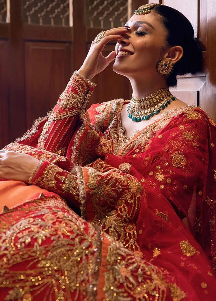 Jahan By Erum Khan Embroidered Net Suit Unstitched 4 Piece Suit EK24JV1 Bano - Formals Collection