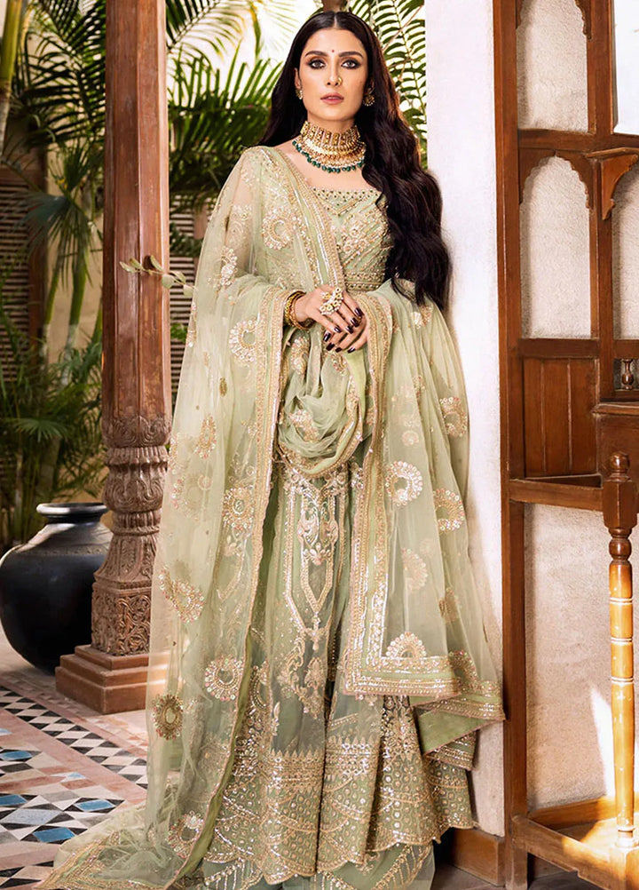 Jahan By Erum Khan Embroidered Net Suit Unstitched 4 Piece Suit EK24JV1 Roopa - Formals Collection