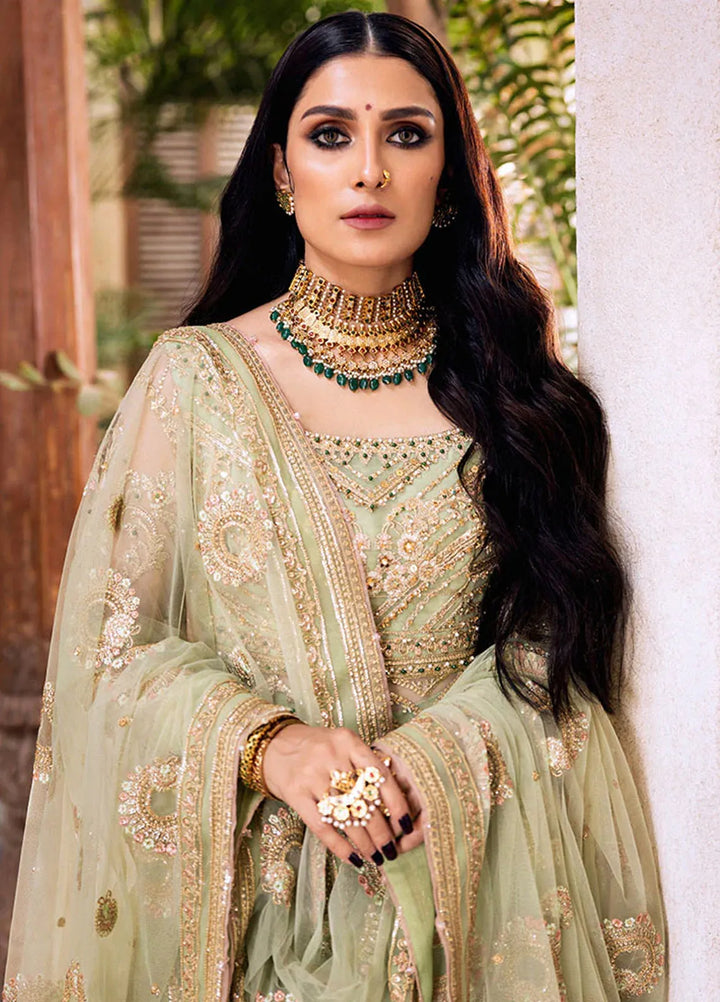 Jahan By Erum Khan Embroidered Net Suit Unstitched 4 Piece Suit EK24JV1 Roopa - Formals Collection