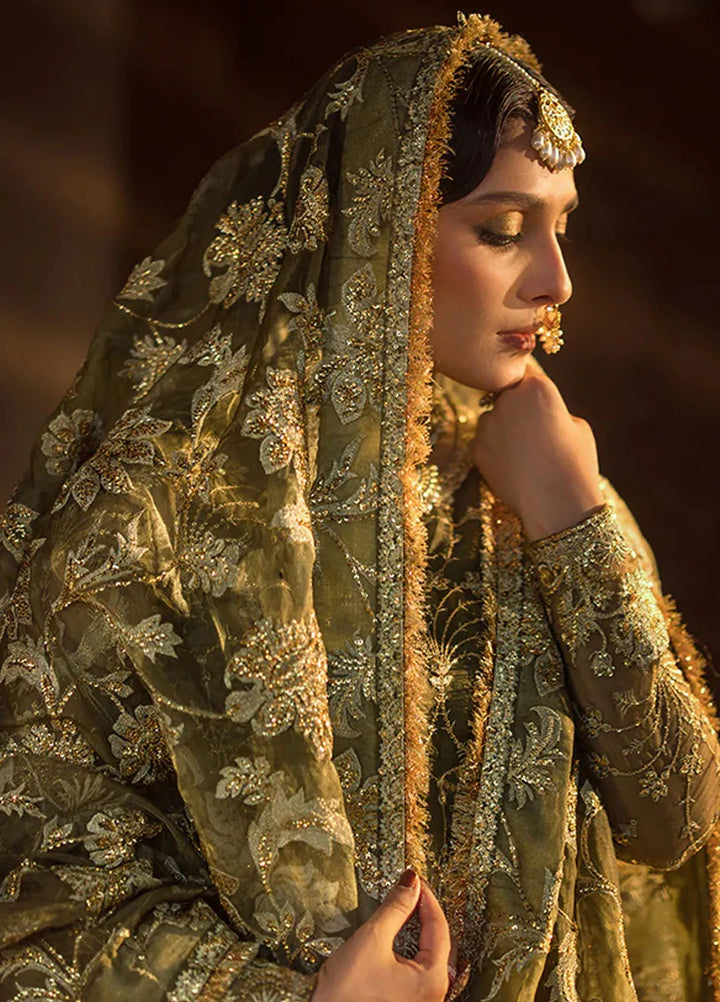 Jahan By Erum Khan Embroidered Organza Suit Unstitched 4 Piece EK24JV3 Malika Jan - Formals Collection