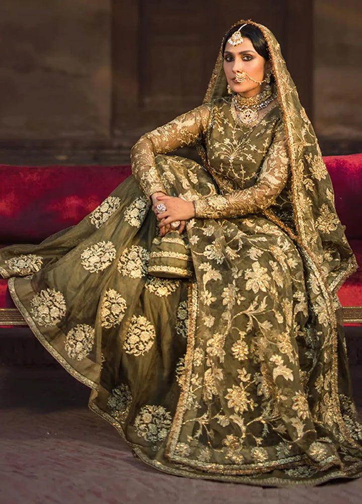 Jahan By Erum Khan Embroidered Organza Suit Unstitched 4 Piece EK24JV3 Malika Jan - Formals Collection