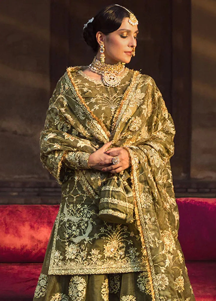 Jahan By Erum Khan Embroidered Organza Suit Unstitched 4 Piece EK24JV3 Malika Jan - Formals Collection