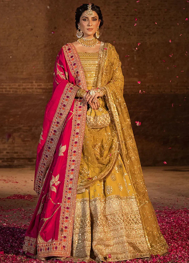 Jahan By Erum Khan Embroidered Raw Silk Suit Unstitched 3 Piece EK24JV3 Maharani - Formals Collection