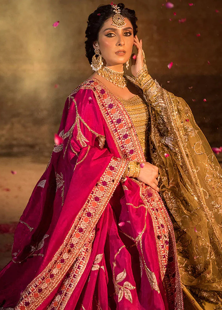 Jahan By Erum Khan Embroidered Raw Silk Suit Unstitched 3 Piece EK24JV3 Maharani - Formals Collection